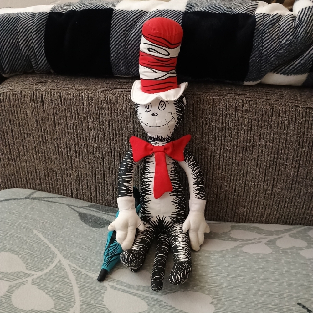 Vintage Cat in the Hat Dr. Suess Random House Plush